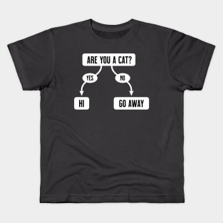 Are You A Cat - Funny, Cute Flowchart Kids T-Shirt